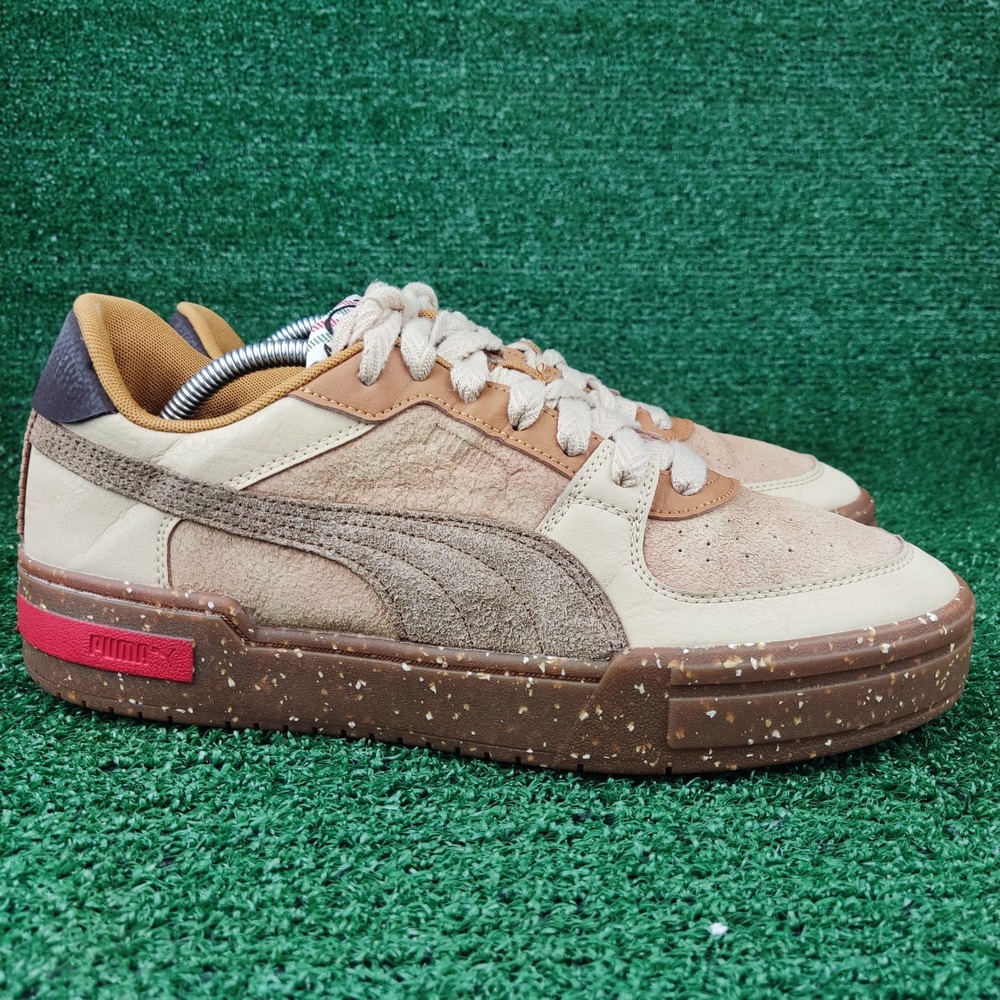 Puma Shoes Mens 11.5 Tan CA Pro Heritage 389548-01 Suede Leather Sneakers